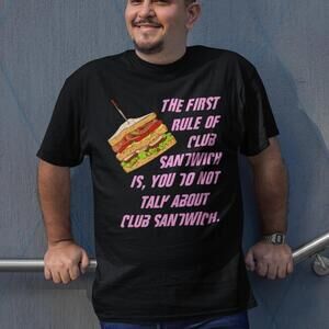 Funny Club Sandwich T Shirt Fight Club Riff, Foodie Tee